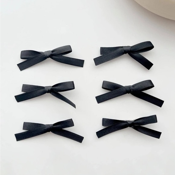 6PC Silky Bow Hair Clip Set 🎀 - Picture 3 of 4